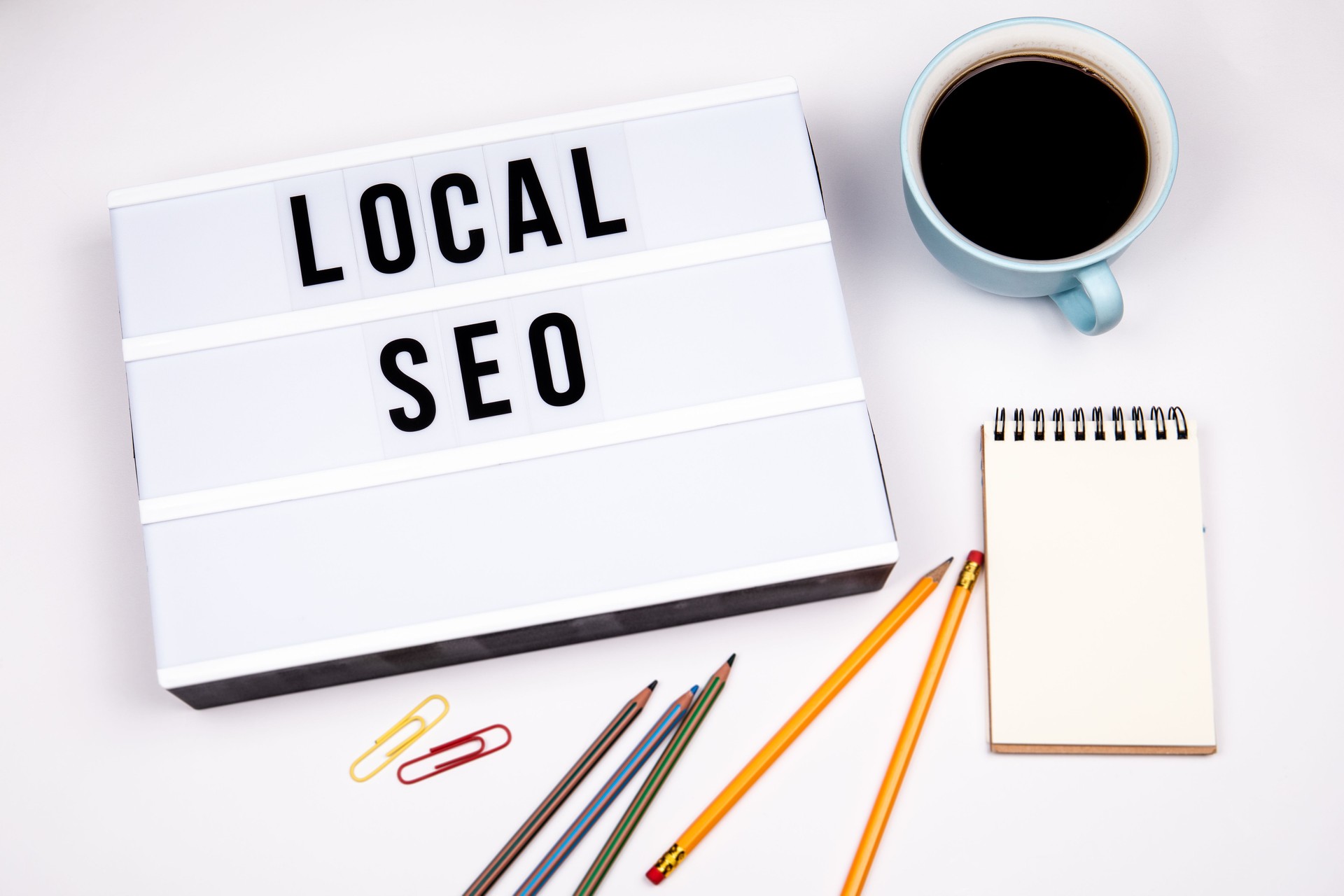 Local SEO. Text in Lightbox